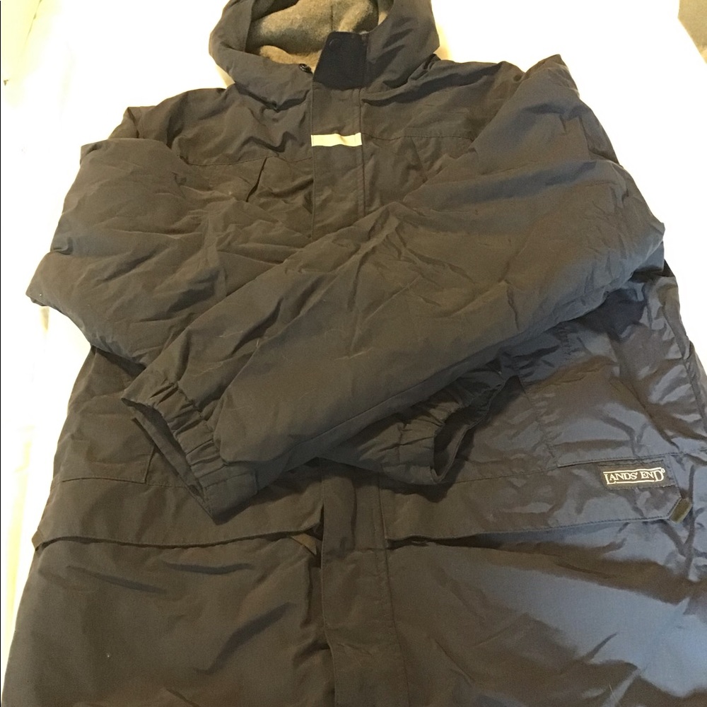Kid’s Land’s End Navy Blue Coat L (14-16). Lined